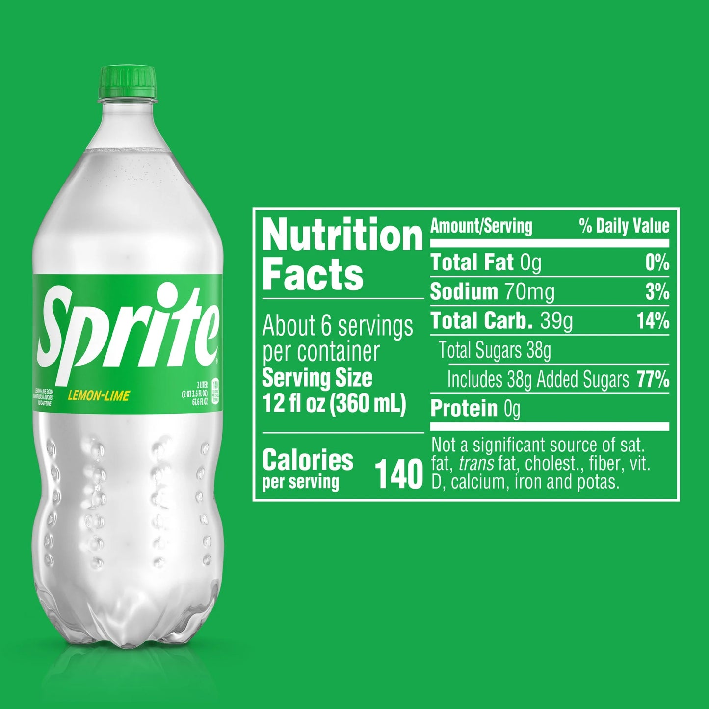 Sprite Lemon-Lime Soda (2 Liter Bottle)