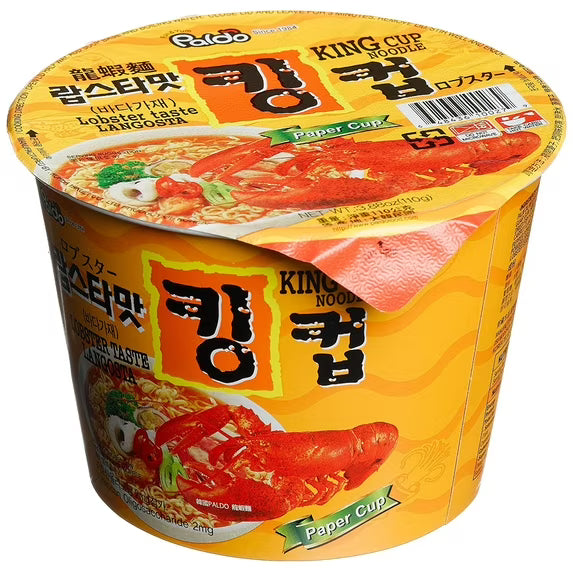 Paldo King Noodle Lobster Flavor Soup (3.88 oz Bowl)