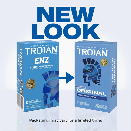Trojan ENZ Lubricated Condoms (3 Count Pack)