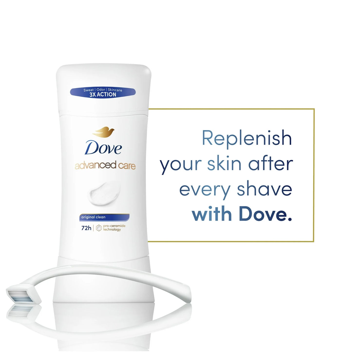 Dove Advanced Care Antiperspirant Deodorant Stick - Original Clean (2.6 oz)
