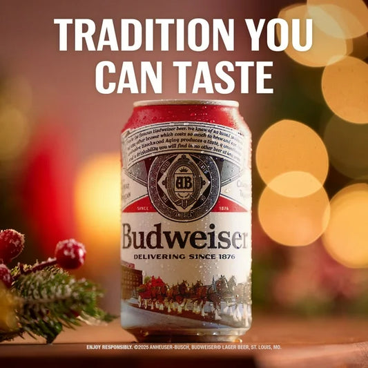 Budweiser Lager Beer - 6 Pack (12 fl oz Cans)