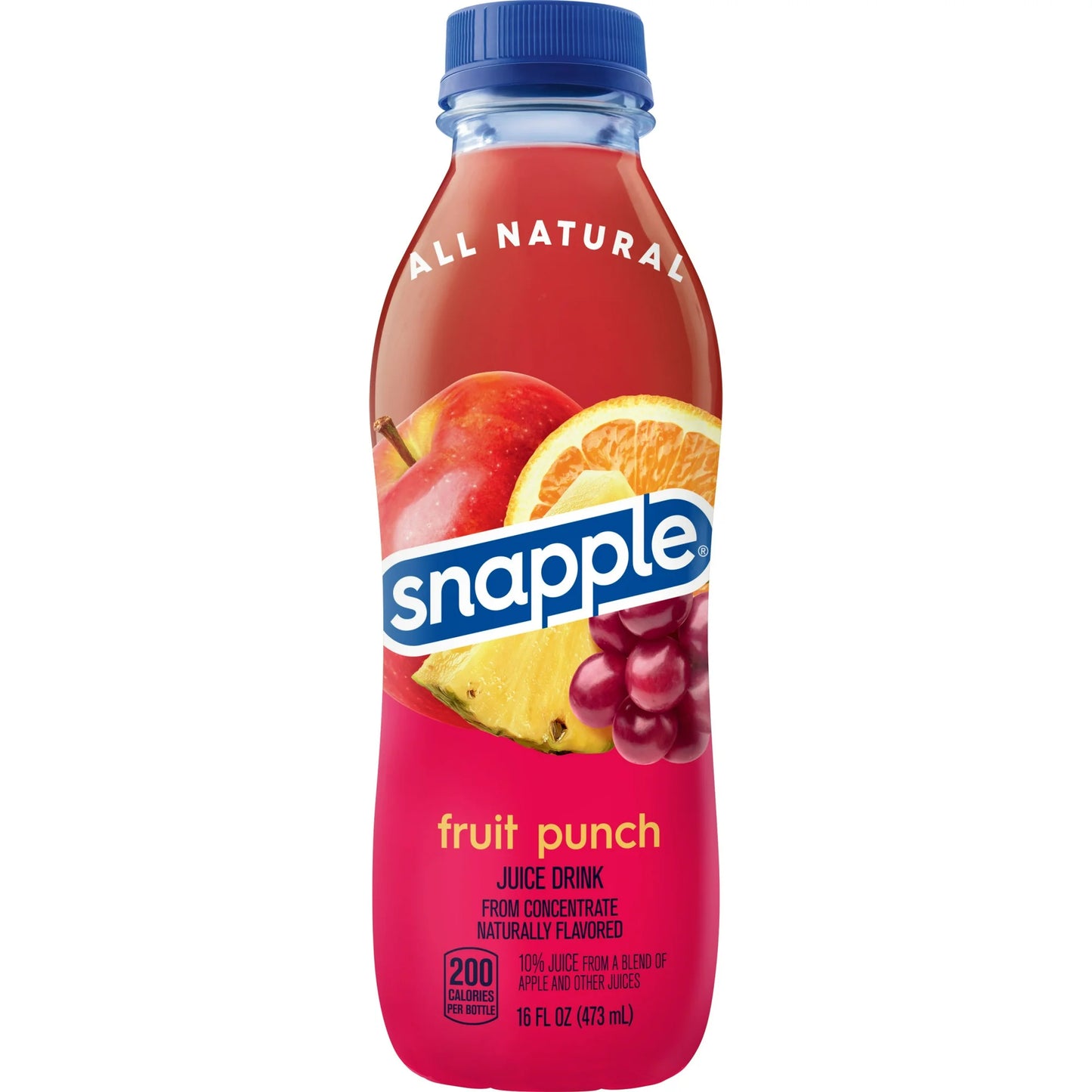 Snapple Fruit Punch Juice Drink (16 fl oz Bottle)
