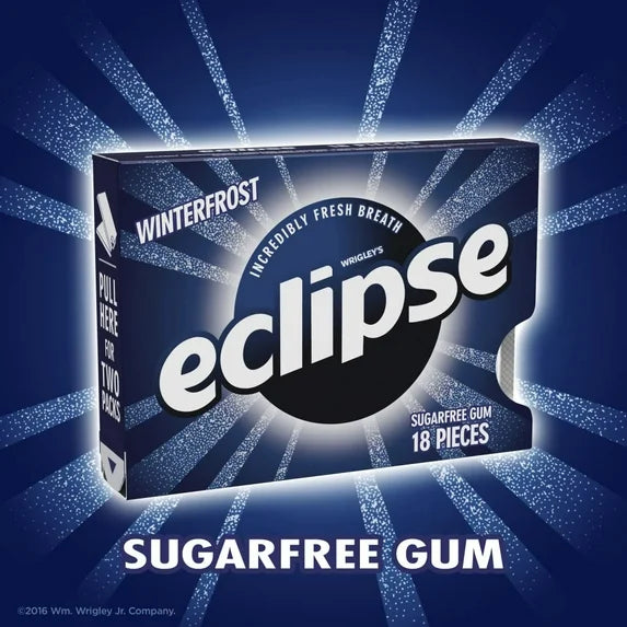 Eclipse Winterfrost Sugar Free Gum (18 Pieces)
