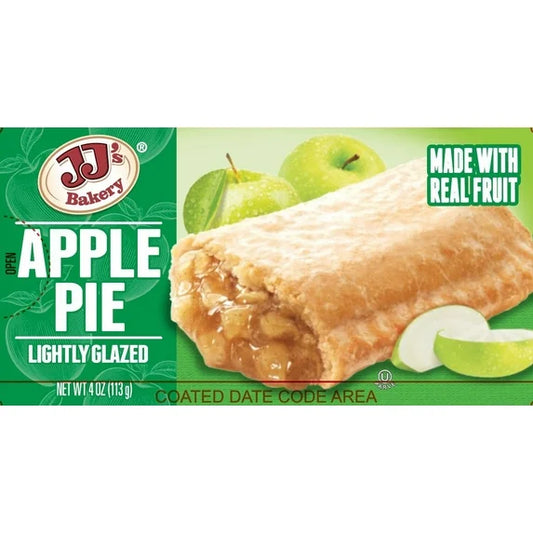 JJ's Bakery Apple Pie, Ready-to-Eat Snack with Apple Filling, 4 oz