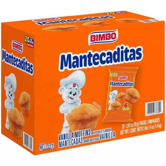 Bimbo Mini Mantecadas Vanilla Muffins (2 Snack Pack)