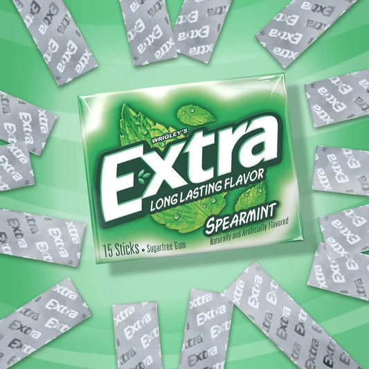 Extra Spearmint Sugar Free Gum (15 Sticks)