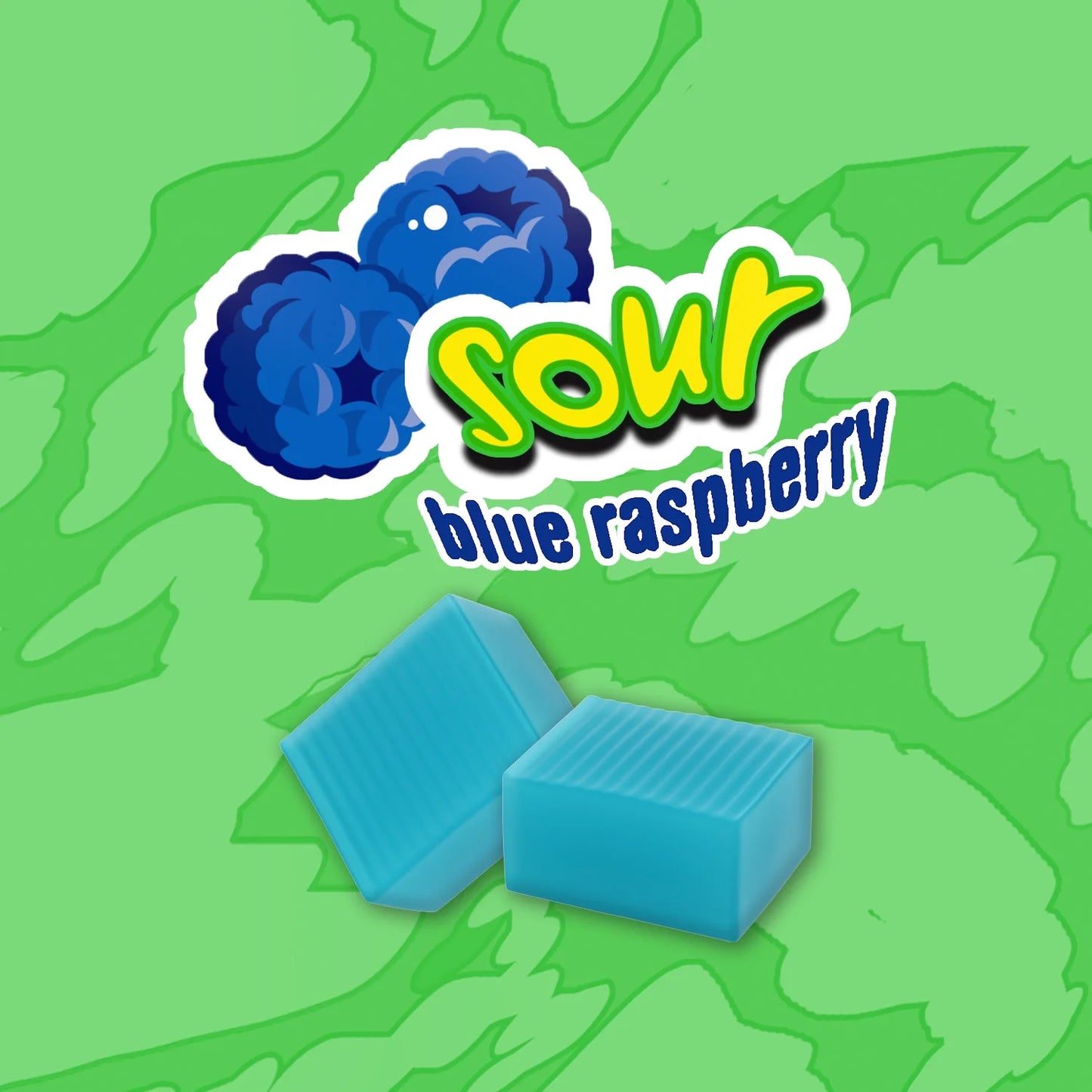 Hubba Bubba Max Sour Blue Raspberry Bubble Gum - 5 Pieces Pack