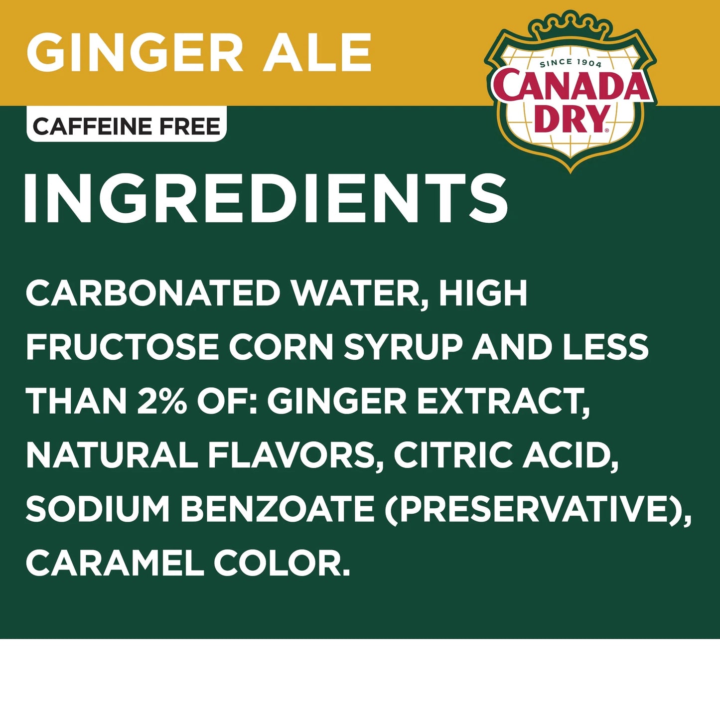 Canada Dry Ginger Ale (20 fl oz Bottle)