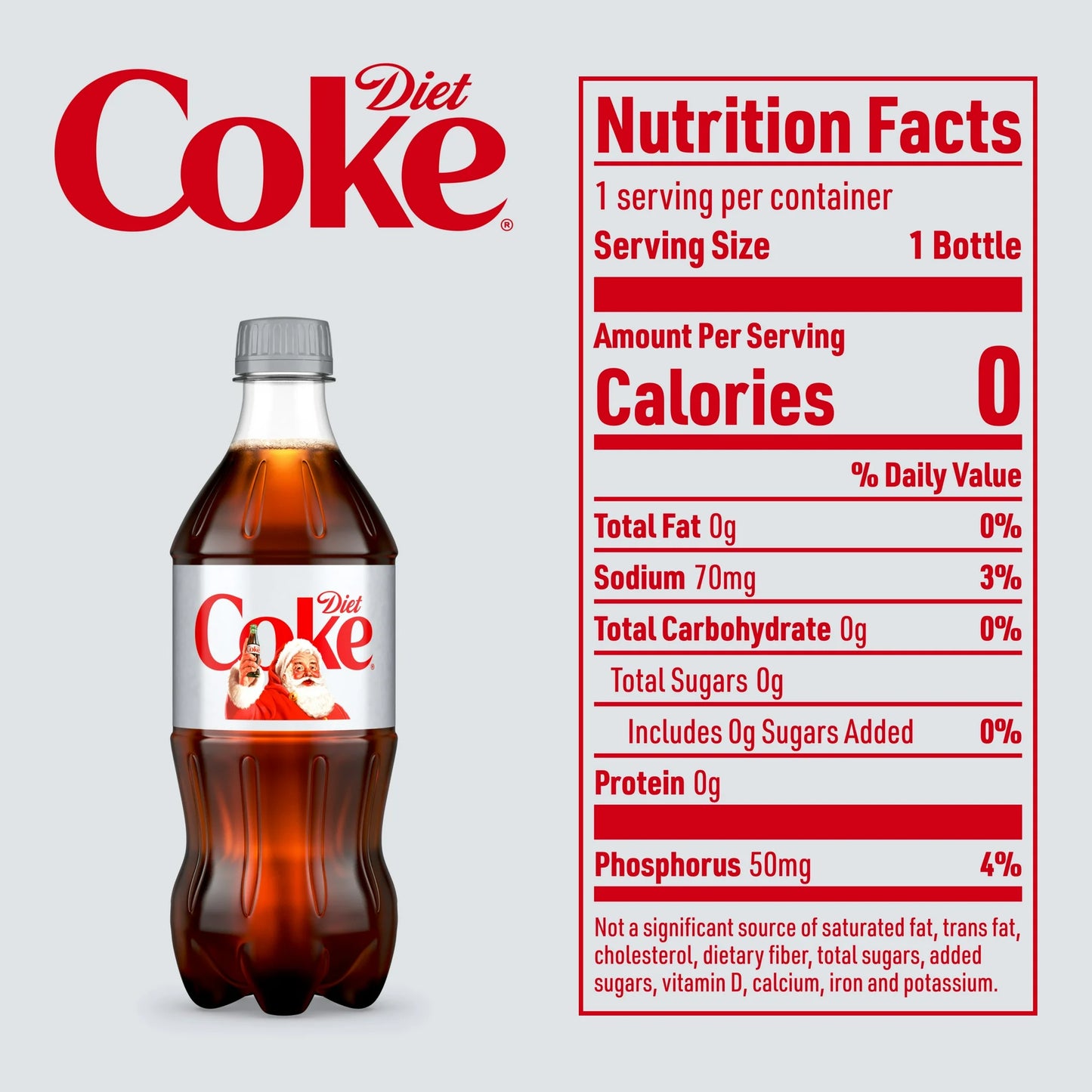 Diet Coke Soda (20 fl oz Bottle)