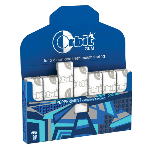 Orbit Gum Peppermint Sugar Free Chewing Gum, Single Pack - 14 Piece