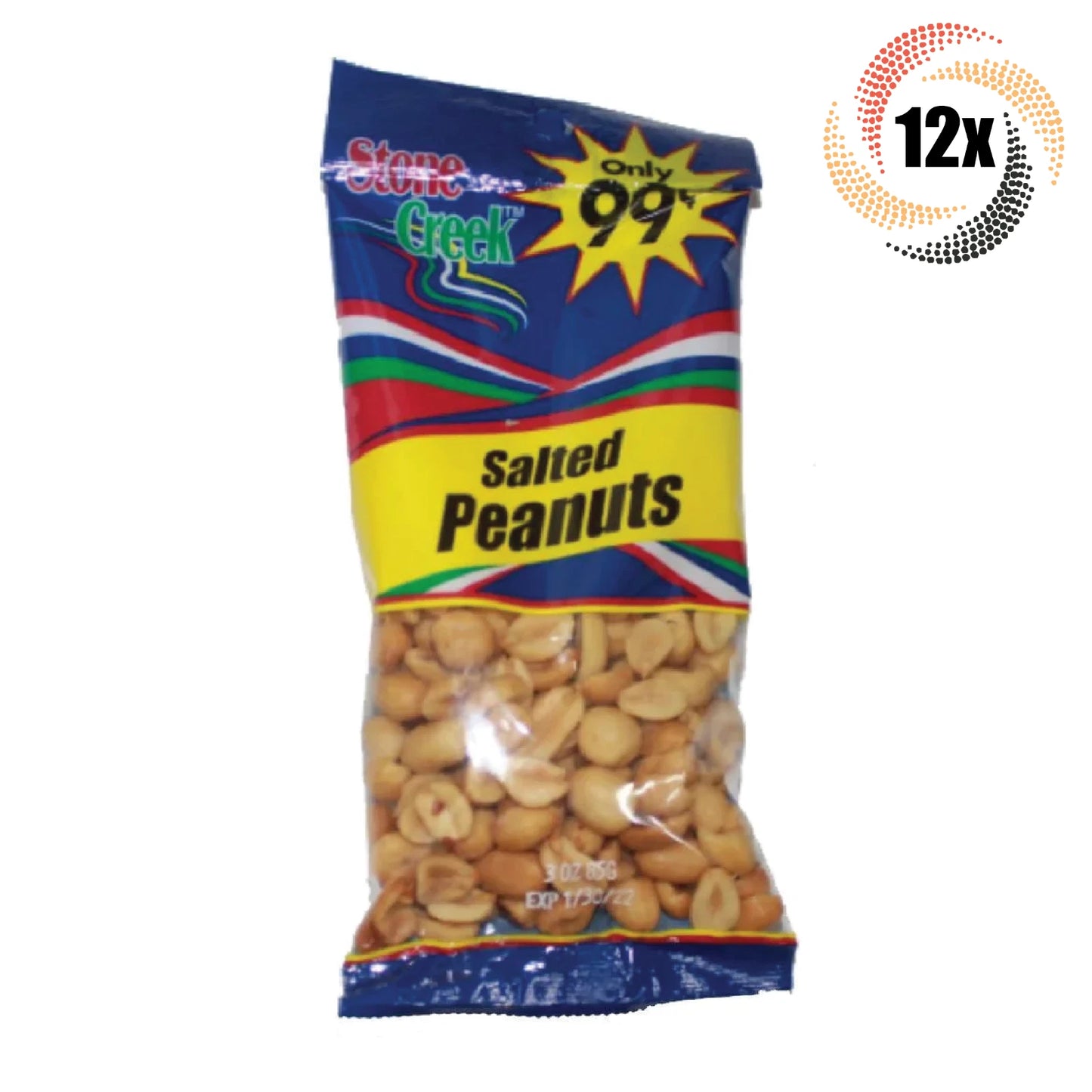 Stone Creek Roasted & Salted Peanuts - 1.5 oz Snack Pack