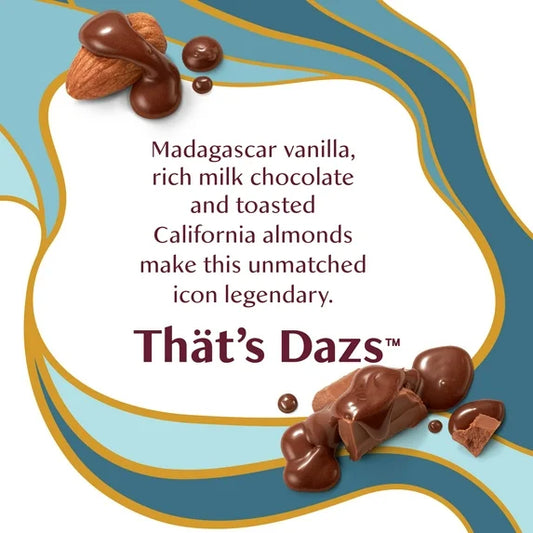 Haagen Dazs Vanilla Milk Chocolate Almond Ice Cream Bars, Gluten Free, Kosher, 3 Ct