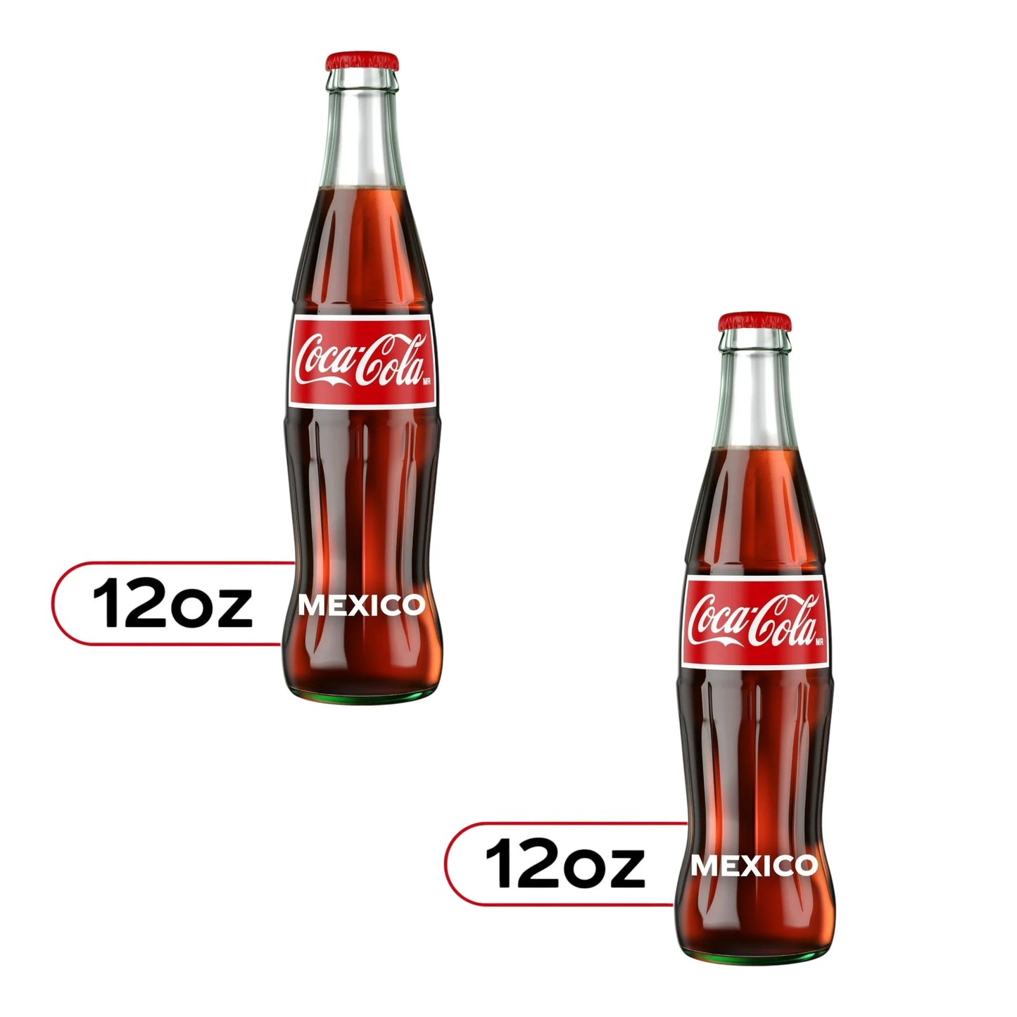 Mexican Coca-Cola with Real Cane Sugar (12 fl oz Glass Bottle)