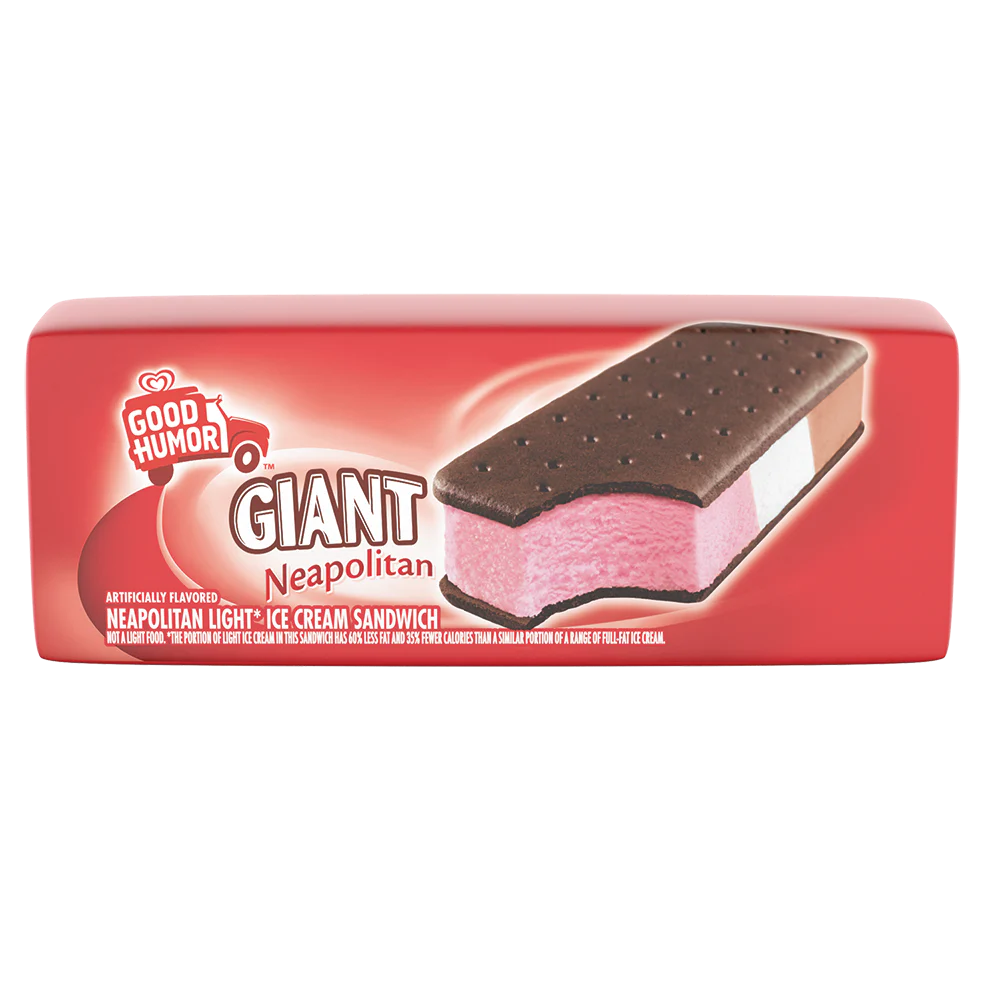 Good Humor Giant Neapolitan Ice Cream Sandwich (6 fl oz)