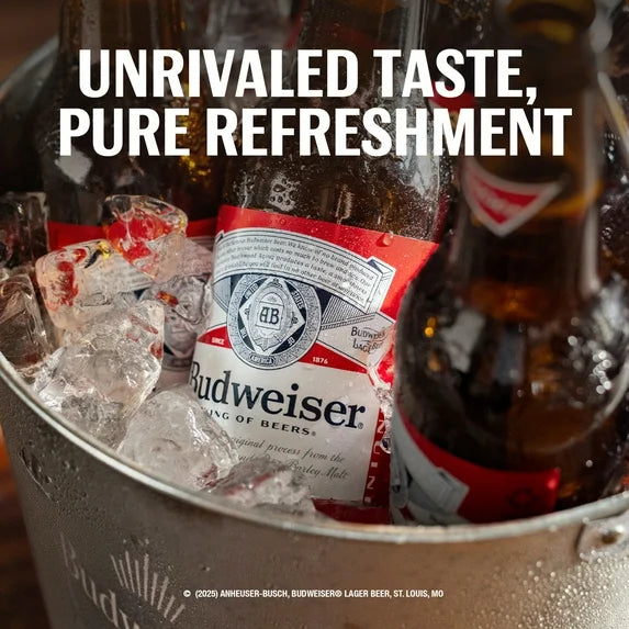 Budweiser Lager Beer - 6 Pack (12 fl oz Bottles)