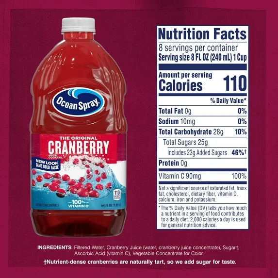 Ocean Spray Cranberry Juice Cocktail (15.2 fl oz)