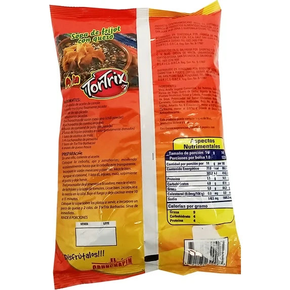 Tortrix Barbacoa Corn Chips (Guatemalan Snack) 6.35 OZ