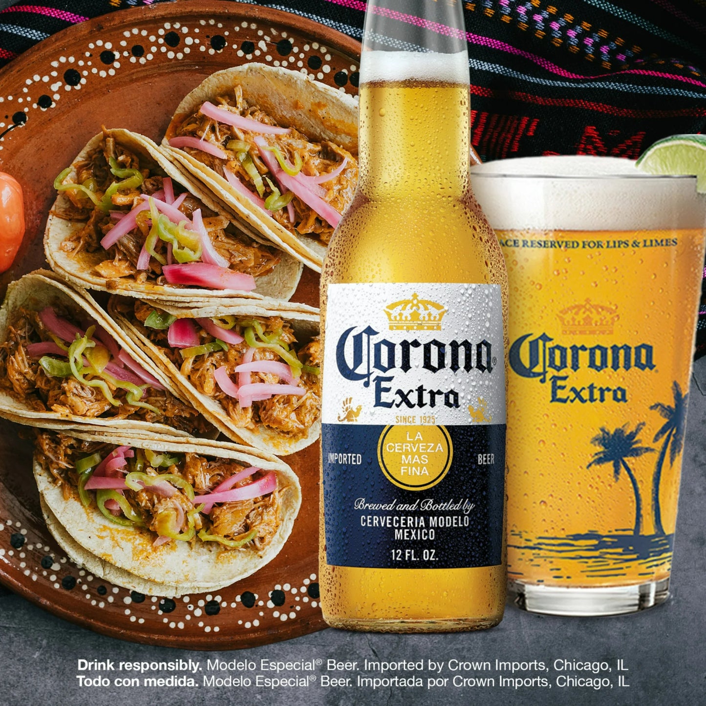 Corona Extra Lager Mexican Import Beer - 12 Pack (12 fl oz Cans)