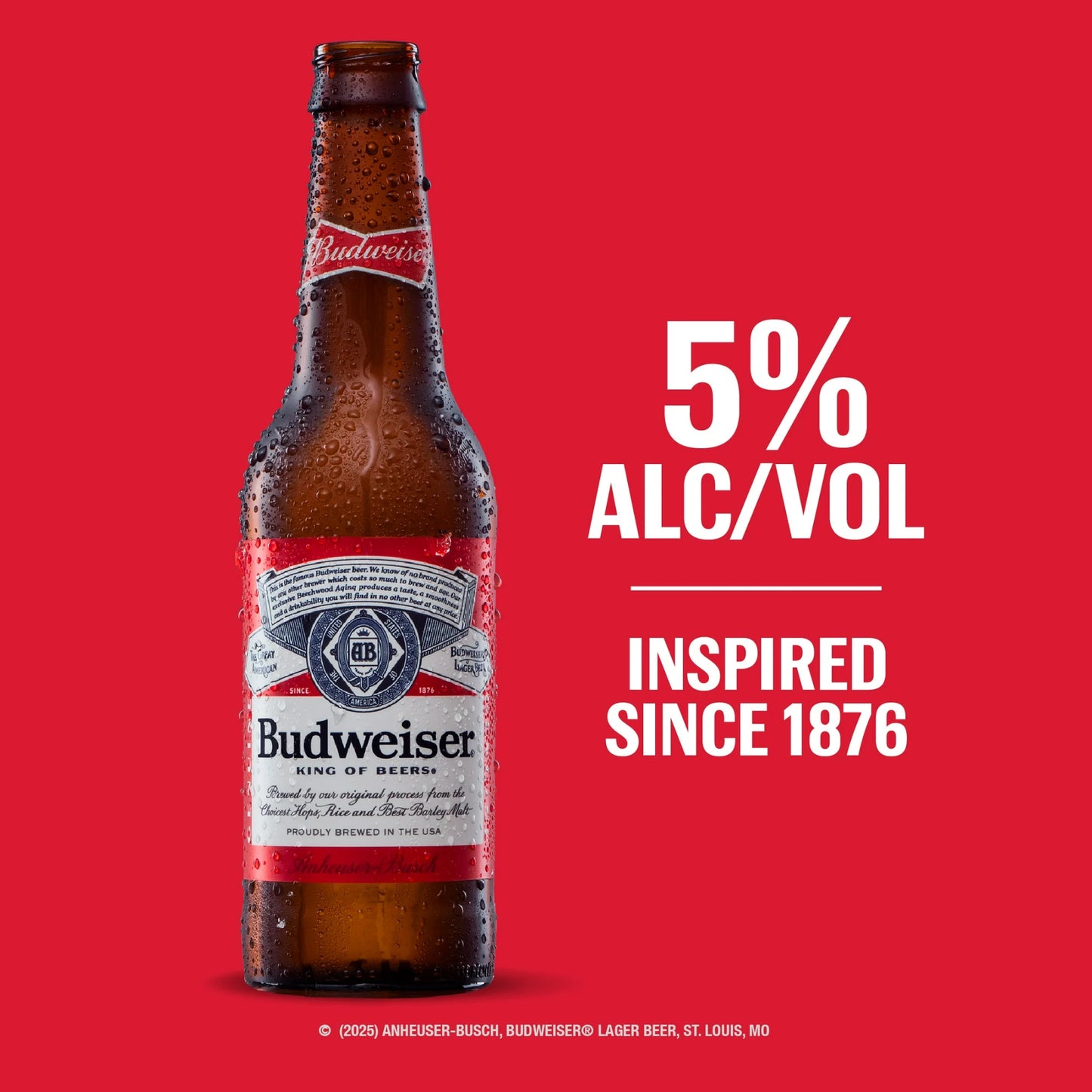 Budweiser Lager Beer - 6 Pack (12 fl oz Bottles)