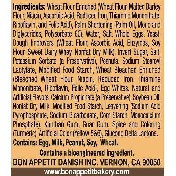 Bon Appetit Bear Claw Danish (5 oz)