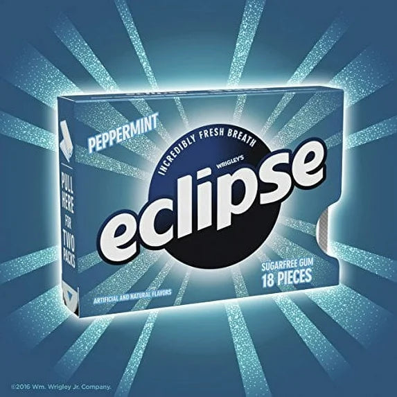 Eclipse Peppermint Sugar Free Gum (18 Pieces)