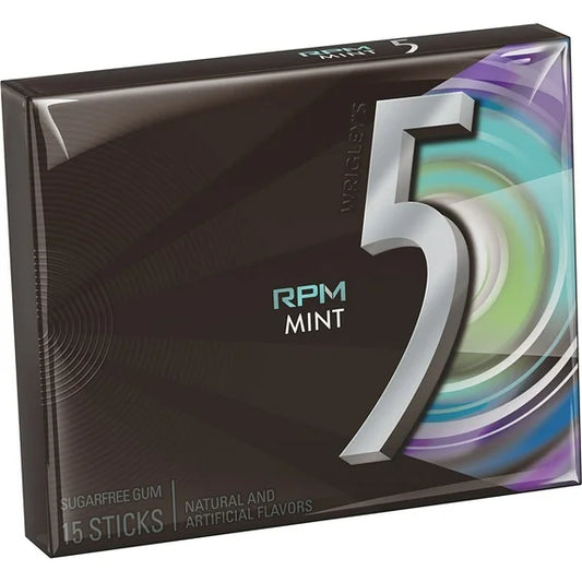 5 Gum Mystery Mint Sugar Free Gum (15 Sticks)