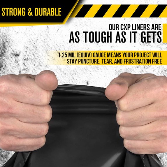 Heavy-Duty Garbage Bags - 26 Gallon Capacity, 10 Count