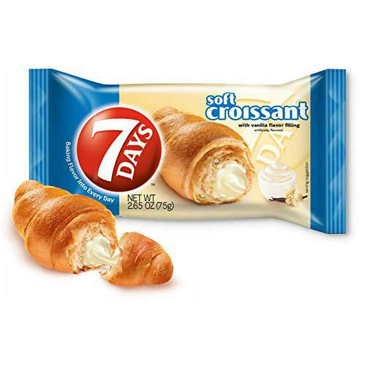 7Days Soft Croissant with Vanilla Cream Filling (2.65 oz)