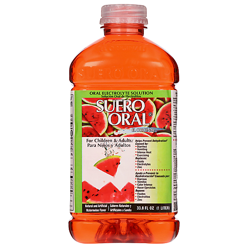 Suero Oral Electrolyte Solution - Watermelon Flavor (33.8 fl oz / 1 Liter)