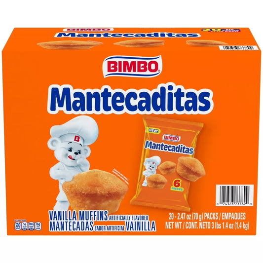 Bimbo Mini Mantecadas Vanilla Muffins (2 Snack Pack)