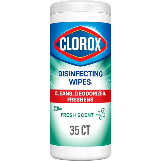 Clorox Disinfecting Wipes, Fresh Scent - 35 Count