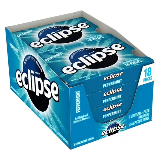 Eclipse Peppermint Sugar Free Gum (18 Pieces)