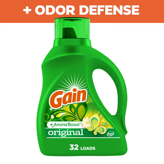 Gain Liquid Laundry Detergent, Original Scent - 46 fl oz (32 Loads)