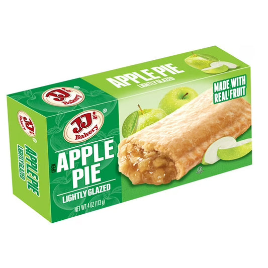 JJ's Bakery Apple Pie, Ready-to-Eat Snack with Apple Filling, 4 oz