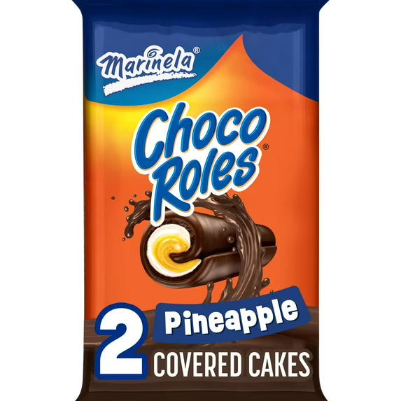 Marinela Choco Roles Pineapple & Creme Filled Cakes  2PK (2.82 oz)