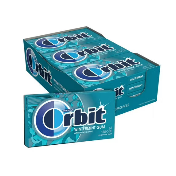 Orbit Wintermint Sugar Free Gum (14 Pieces)