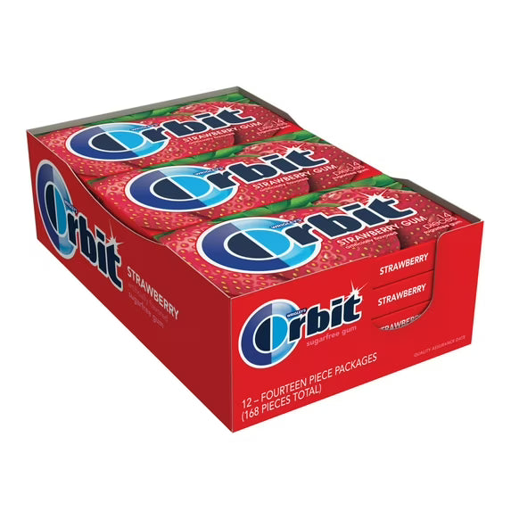 Orbit Strawberry Remix Sugar Free Gum (14 Pieces)