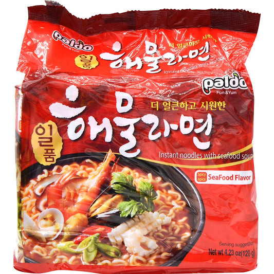 Paldo King Noodle Seafood Flavor Soup (3.88 oz Bowl)