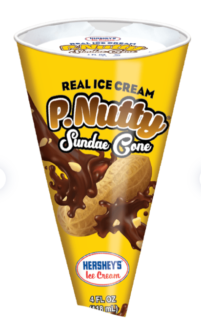 P-Nutty Cone – Vanilla Ice Cream with Peanuts & Chocolate (4 fl oz)