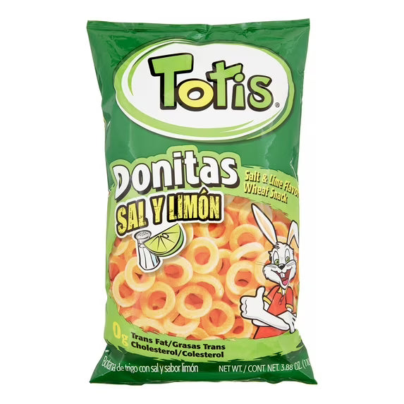 Totis Donitas Salt & Lime Wheat Snacks (3.88 oz)