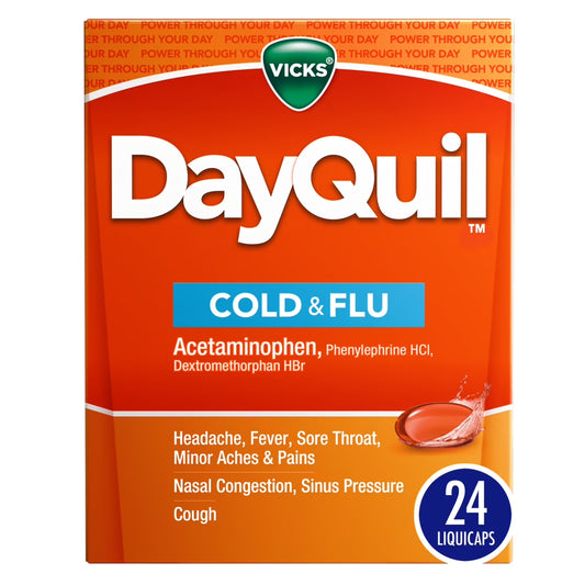 Vicks DayQuil Cold & Flu Multi-Symptom Relief (12 LiquiCaps)