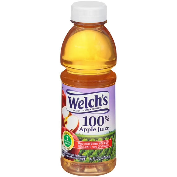 Welch's 100% Apple Juice (16 fl oz Bottle)