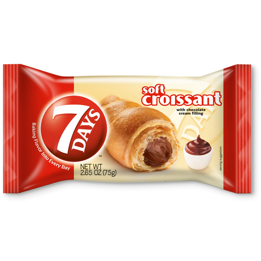 7Days Soft Croissant with Chocolate Cream Filling (2.65 oz)