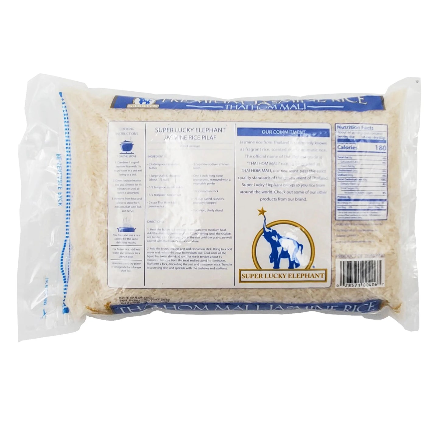Super Lucky Elephant Thai Hom Mali Jasmine Rice (2 lb)