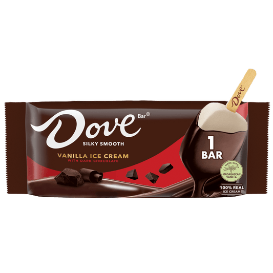 Dove Vanilla Ice Cream with Dark Chocolate Bar