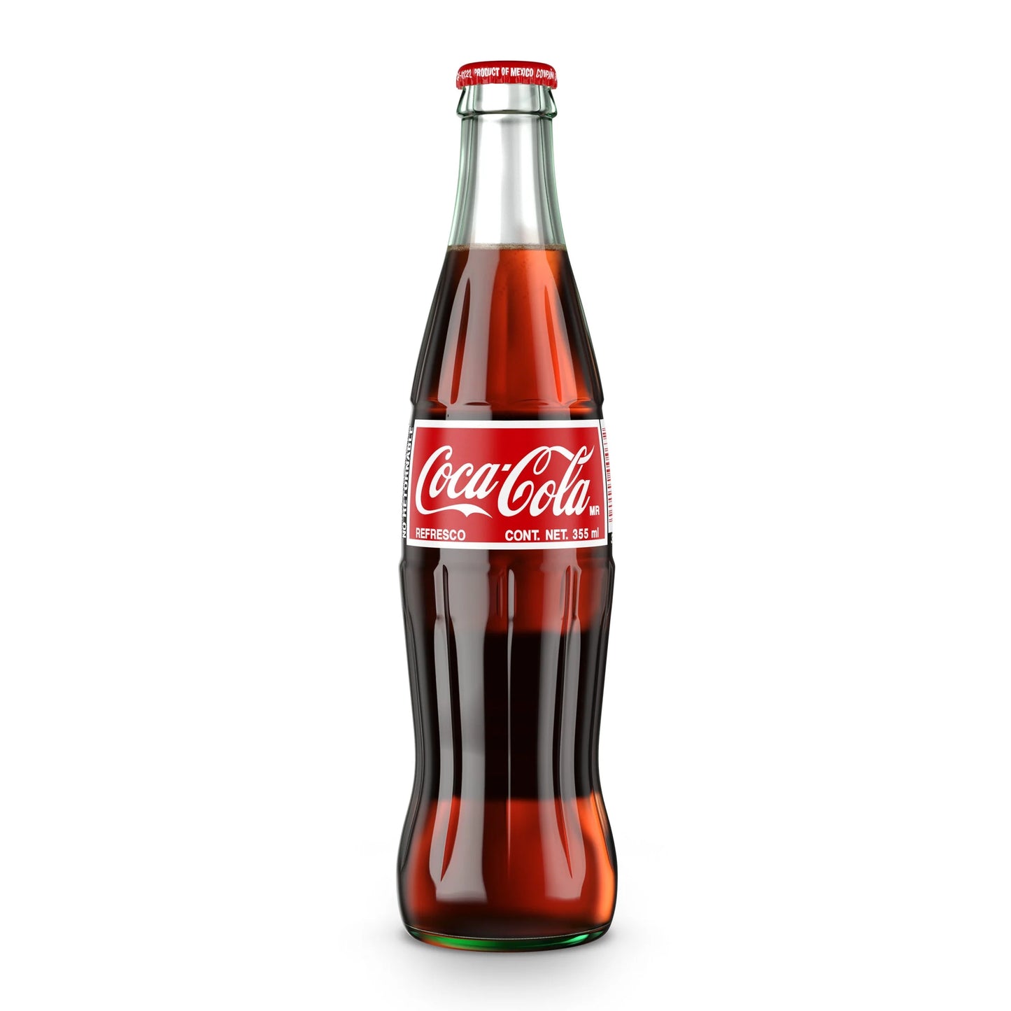 Mexican Coca-Cola with Real Cane Sugar (12 fl oz Glass Bottle)