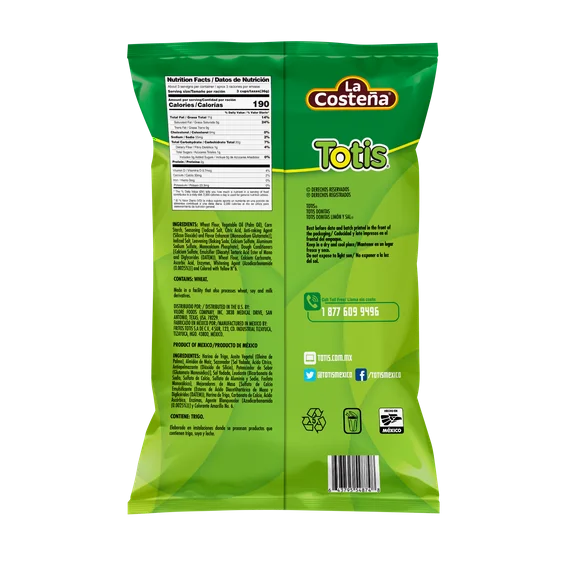 Totis Donitas Chile & Limon Wheat Snacks (3.88 oz)