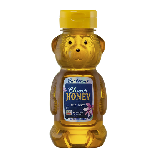 Pure Extra Light Clover Honey (12 oz Squeeze Bottle)