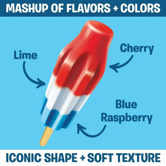The Original Bomb Pop (Cherry, Lime & Blue Raspberry) 4.5 OZ