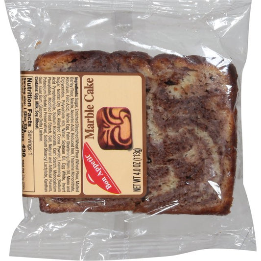 Bon Appetit Marble Pound Cake Slice (4 oz)